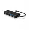 ICY BOX IB-HUB1426-CPD USB 3.2 Gen 1 (3.1 Gen 1) Type-C 5000 Mbit/s Negro