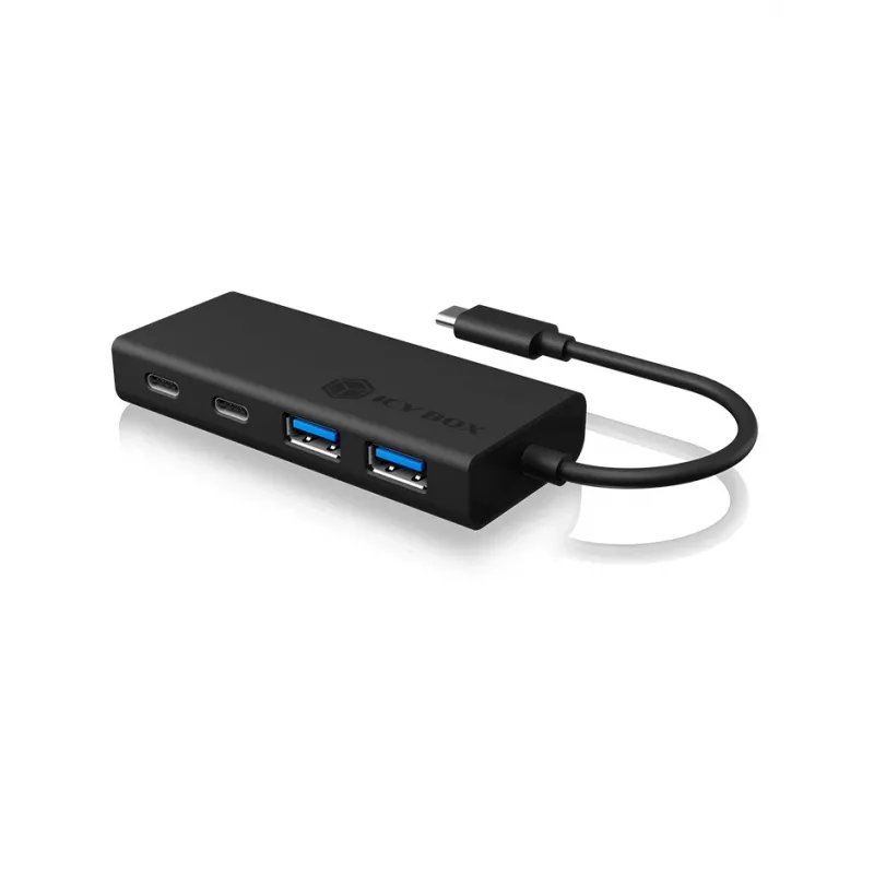 ICY BOX IB-HUB1426-CPD USB 3.2 Gen 1 (3.1 Gen 1) Type-C 5000 Mbit/s Negro