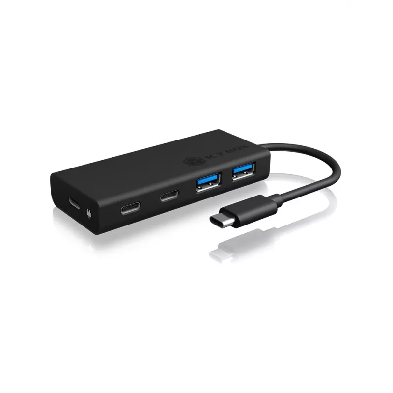 ICY BOX IB-HUB1426-CPD USB 3.2 Gen 1 (3.1 Gen 1) Type-C 5000 Mbit/s Negro