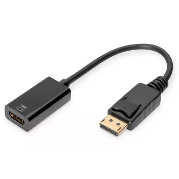 Cable DIGITUS DP - HDMI 20 cm negro DP - HDMI tipo A M/H HDMI 2.0