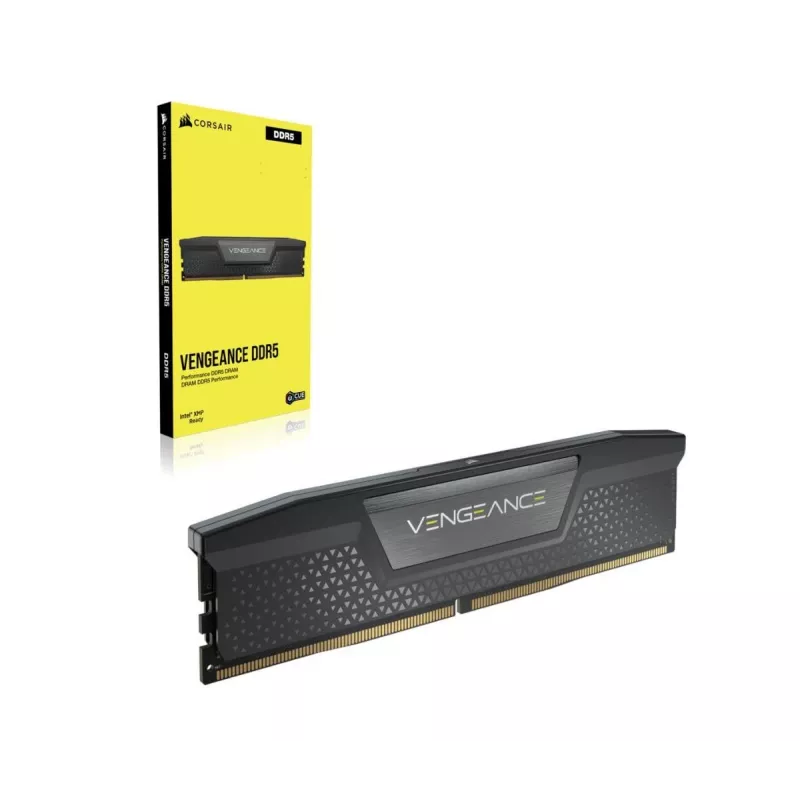 Memoria RAM CORSAIR 64GB - DDR5 (2x32GB) DRAM 5600MT/s CL40 kit de memoria - negro Vengeance