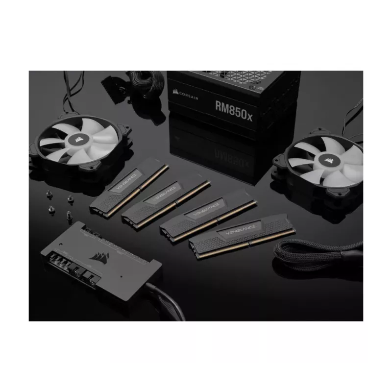 Memoria RAM CORSAIR 64GB - DDR5 (2x32GB) DRAM 5600MT/s CL40 kit de memoria - negro Vengeance