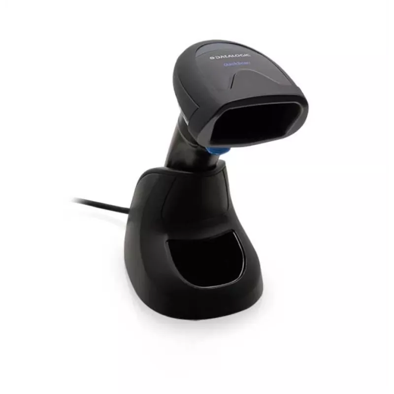 DATALOGIC Quickscan Lite 2500 kit lector 2D con cable espiral USB + soporte negro