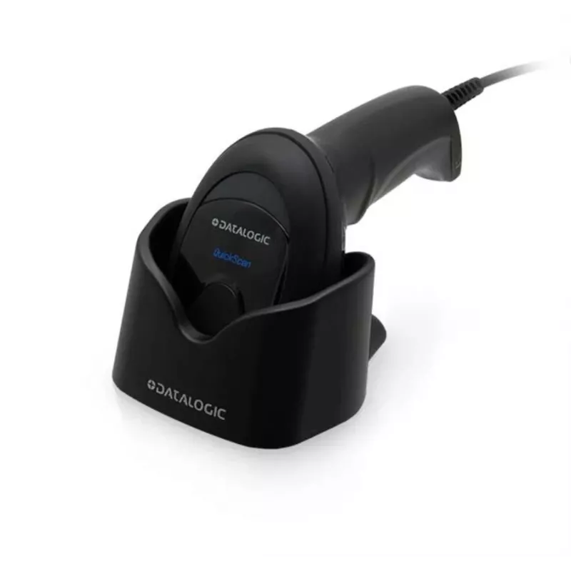 DATALOGIC Quickscan Lite 2500 kit lector 2D con cable espiral USB + soporte negro