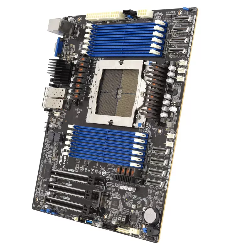 Placa base para servidor ASUS K14PA-U12/ASMB11 Socket SP5 SSI CEB, AMD EPYC 9004, 12× ranuras DDR5, 3 TB, 25GbE, 3× PCIe Gen5 x16, 1× M.2