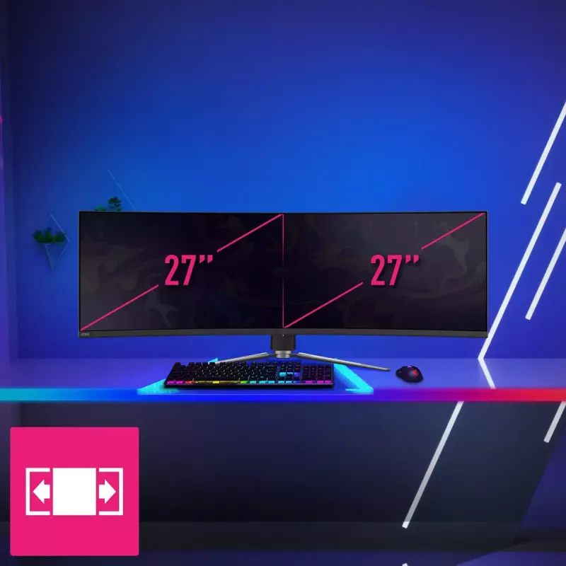 MSI MPG 491CQPDE monitor de ordenador QD-OLED 124,5 cm (49 inch) 5120 x 1440 píxeles DQHD Negro
