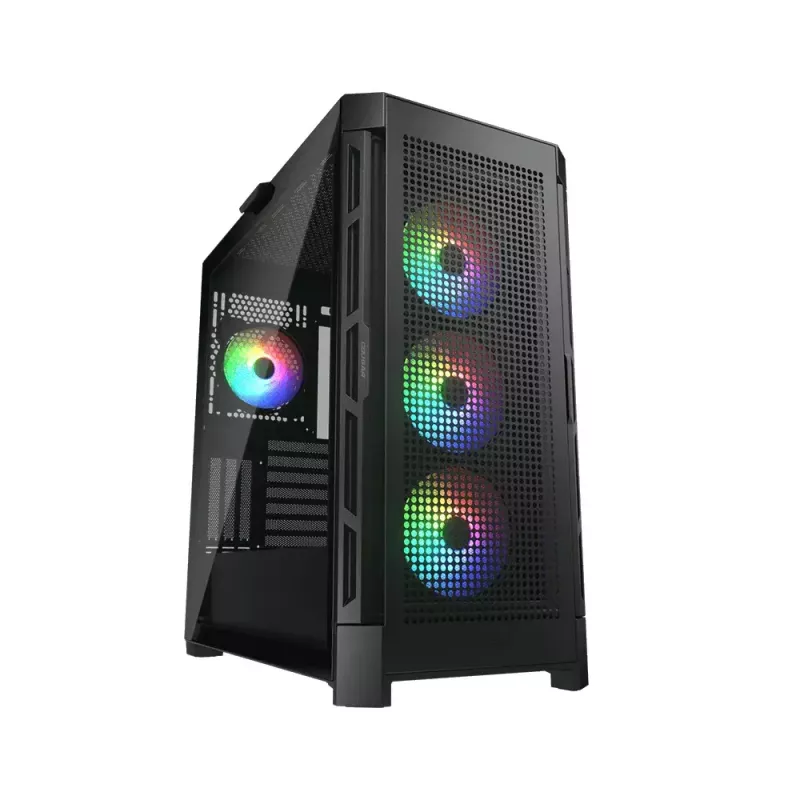 Caja de PC COUGAR Gaming CGR-5AD1B-RGB Midi Tower Negra