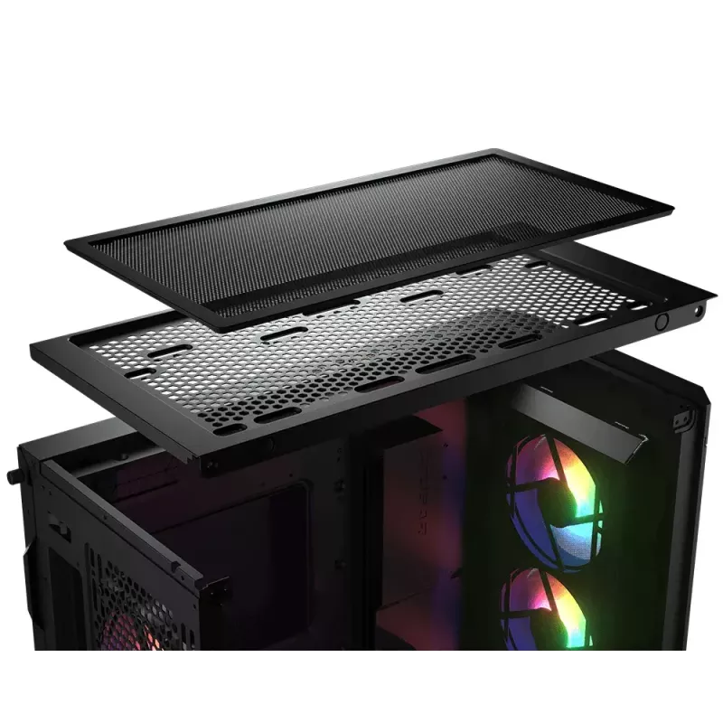 Caja de PC COUGAR Gaming CGR-5AD1B-RGB Midi Tower Negra