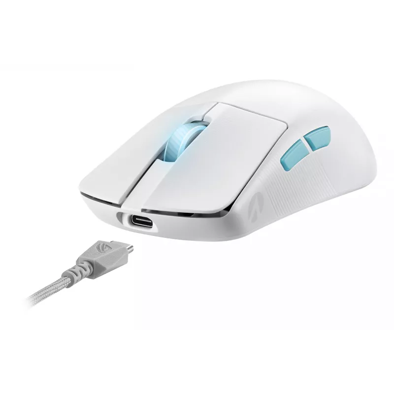 ASUS ROG Harpe Ace Aim Lab Edition Ratón Gaming Ambidiestro RF Wireless + Bluetooth + USB Type-C Optomecánico 36000 DPI