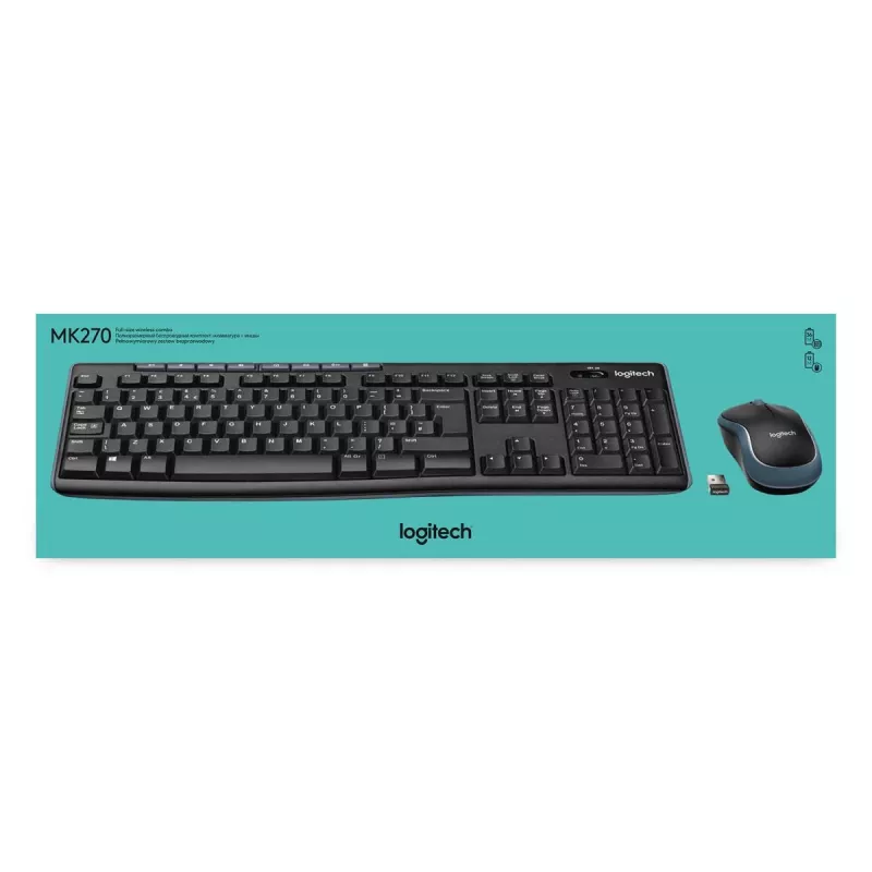 LOGITECH Wireless Desktop Mk270 - Azerty Belga