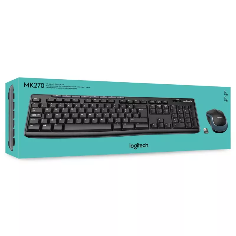 LOGITECH Wireless Desktop Mk270 - Azerty Belga