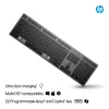HP 725 Teclado inalámbrico recargable multidispositivo, formato completo (100%), inalámbrico, RF Wireless + Bluetooth, Negro
