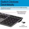 HP 725 Teclado inalámbrico recargable multidispositivo, formato completo (100%), inalámbrico, RF Wireless + Bluetooth, Negro