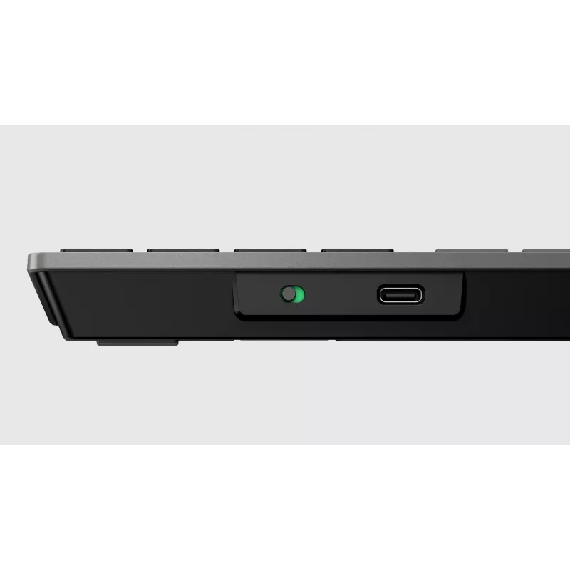 HP 725 Teclado inalámbrico recargable multidispositivo, formato completo (100%), inalámbrico, RF Wireless + Bluetooth, Negro