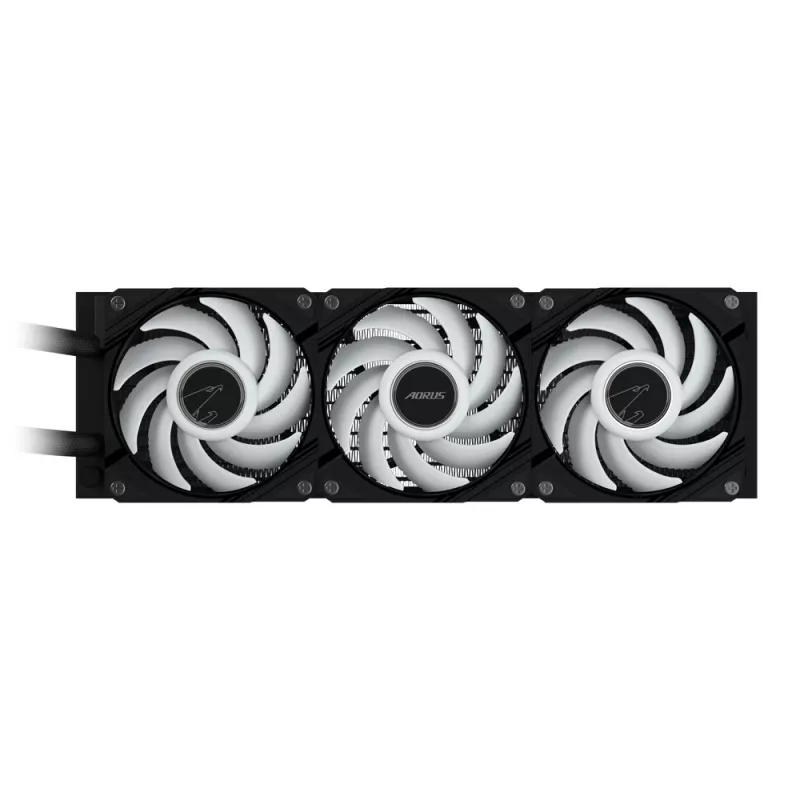GIGABYTE AORUS WATERFORCE II 360 Refrigeración líquida para CPU AIO - 3 ventiladores ARGB de 120mm, mecanismo de bloqueo deslizante, DAISY-CHAIN, compatible con Intel LGA 1851 y AMD AM5