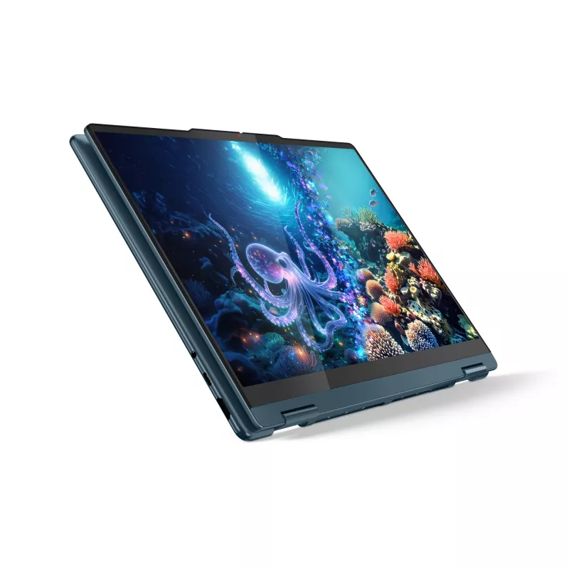 Lenovo Yoga 7 2-in-1 14AKP10 Copilot+ PC AMD Ryzen™ AI 5 340 Híbrido (2 en 1) 35,6 cm (14 inch) Táctil WUXGA 16 GB LPDDR5x-SDRAM 512 GB SSD Wi-Fi 7 (802.11be) Windows 11 Home Alemán Teal