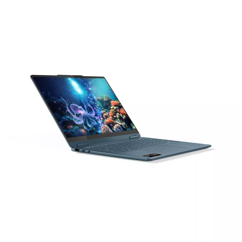 Lenovo Yoga 7 2-in-1 14AKP10 Copilot+ PC AMD Ryzen™ AI 5 340 Híbrido (2 en 1) 35,6 cm (14 inch) Táctil WUXGA 16 GB LPDDR5x-SDRAM 512 GB SSD Wi-Fi 7 (802.11be) Windows 11 Home Alemán Teal