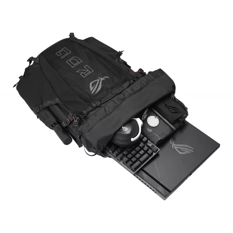 Mochila gaming ASUS ROG Archer ErgoAir Mochila Negra EVA (Etileno-Vinilacetato), Lycra, Nylon