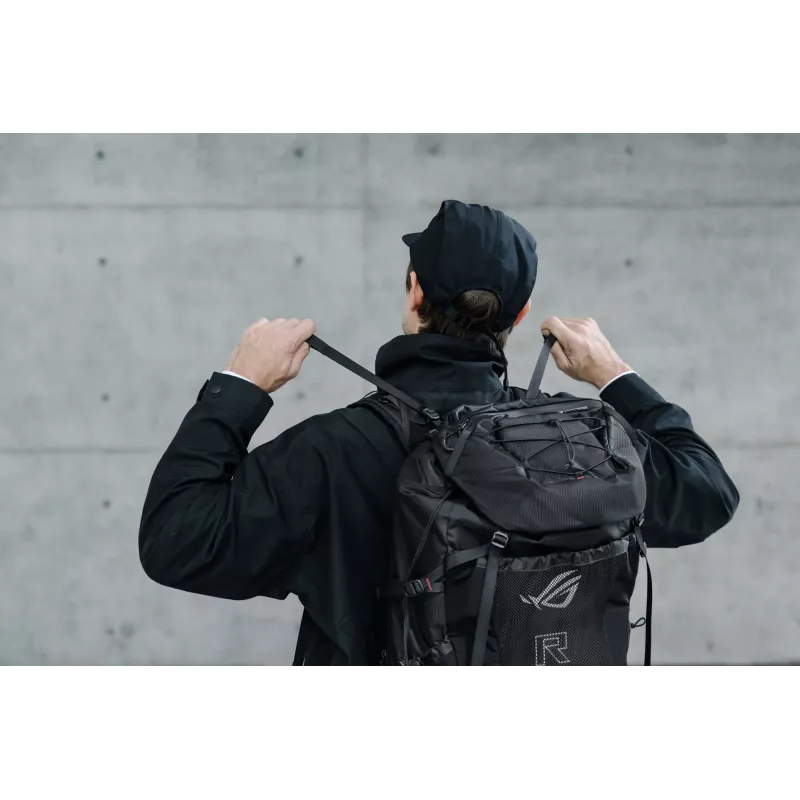 Mochila gaming ASUS ROG Archer ErgoAir Mochila Negra EVA (Etileno-Vinilacetato), Lycra, Nylon