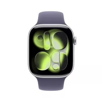 Smartwatch Apple Watch Series 11 GPS + Cellular 46 mm Caja de aluminio plateada con correa deportiva Purple Fog – S/M