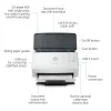 Escáner de alimentación HP Scanjet Pro 3000 s4 600 x 600 DPI A4 Negro, Blanco