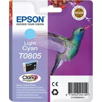 Epson Hummingbird Unidad individual Cian claro T0805 Tinta fotográfica Claria