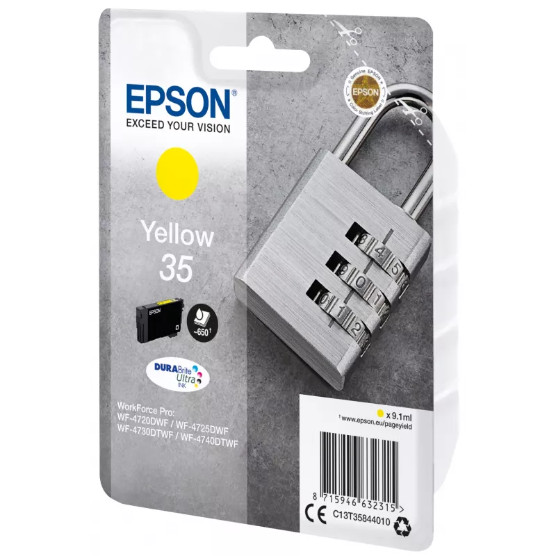 Epson Padlock Unidad individual Amarillo 35 Tinta DURABrite Ultra