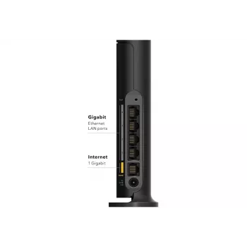 NETGEAR 4-Stream AX1800 Router Wi-Fi Gigabit Ethernet Doble banda (2,4 GHz / 5 GHz) Negro