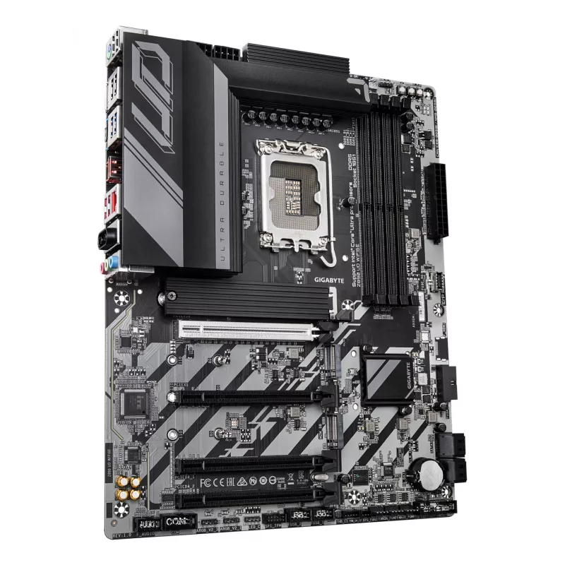 GIGABYTE Z890 UD WIFI6E Placa base - Compatible con Intel Core Ultra (Serie 2), 12+1+2 fases VRM, hasta 8800 MHz DDR5 (OC), 1xPCIe 5.0 + 2xPCIe 4.0, Wi-Fi 6E, 2,5 GbE LAN, USB 4