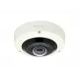 Cámara IP domo ojo de pez Hanwha Vision WiseNet X XNF-8010RV, 360°, 2048 x 2048, 1,6 mm, día/noche, PoE, IK10, IP66, para exterior