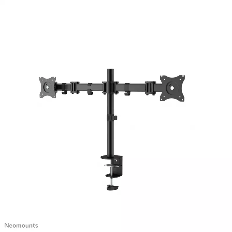 Neomounts NM-D135DBLACK Brazo para monitor 10-27 inch, abrazadera/pasacables, 8 kg, 25,4 cm (10 inch), 68,6 cm (27 inch), 100 x 100 mm, Negro