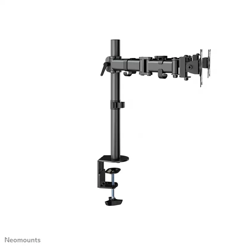 Neomounts NM-D135DBLACK Brazo para monitor 10-27 inch, abrazadera/pasacables, 8 kg, 25,4 cm (10 inch), 68,6 cm (27 inch), 100 x 100 mm, Negro