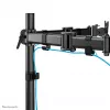 Neomounts NM-D135DBLACK Brazo para monitor 10-27 inch, abrazadera/pasacables, 8 kg, 25,4 cm (10 inch), 68,6 cm (27 inch), 100 x 100 mm, Negro