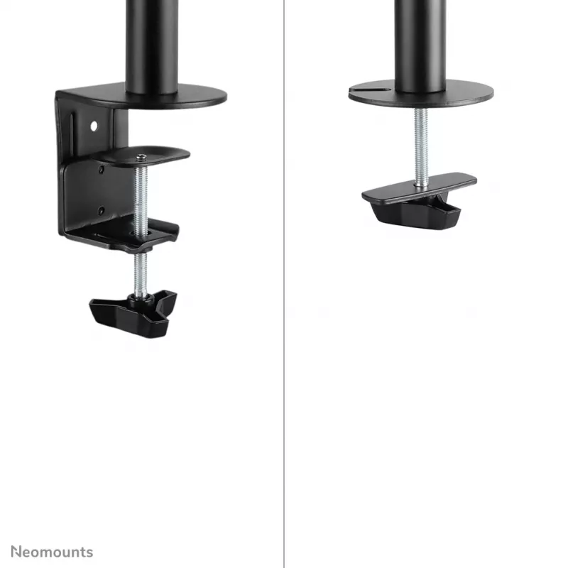 Neomounts NM-D135DBLACK Brazo para monitor 10-27 inch, abrazadera/pasacables, 8 kg, 25,4 cm (10 inch), 68,6 cm (27 inch), 100 x 100 mm, Negro