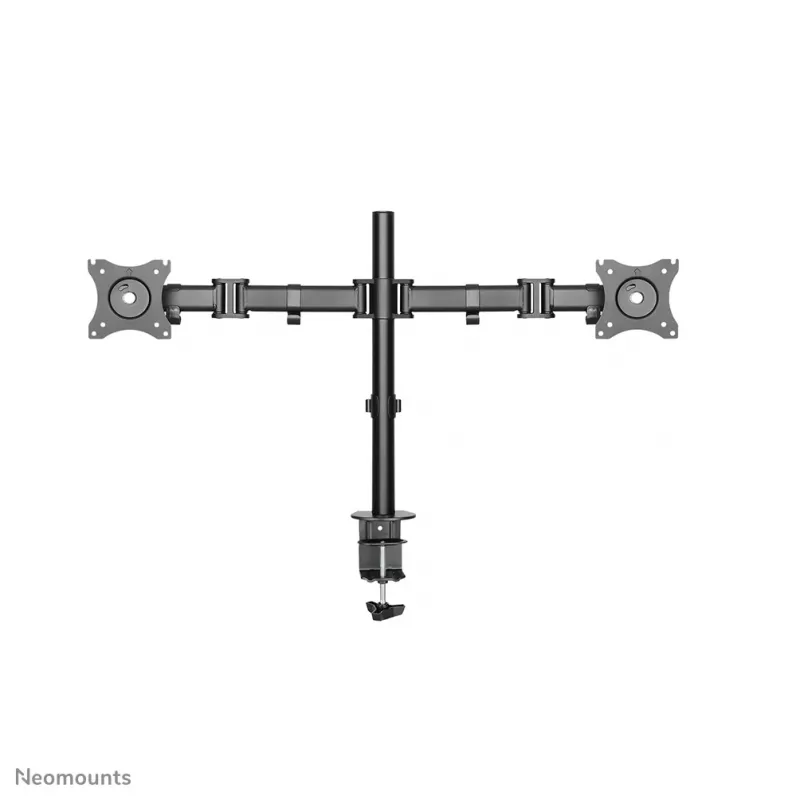 Neomounts NM-D135DBLACK Brazo para monitor 10-27 inch, abrazadera/pasacables, 8 kg, 25,4 cm (10 inch), 68,6 cm (27 inch), 100 x 100 mm, Negro