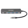 D-Link Hub USB-C 5 en 1 con HDMI/Power Delivery
