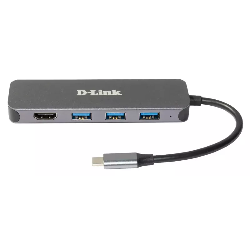 D-Link Hub USB-C 5 en 1 con HDMI/Power Delivery