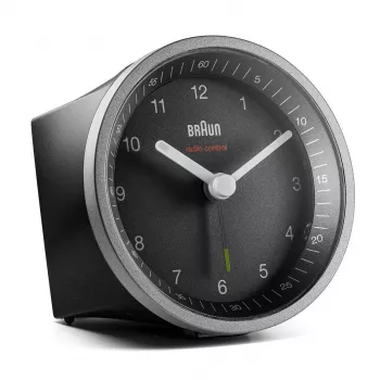 Despertador de cuarzo Braun BC07SB-DCF Negro, Plata