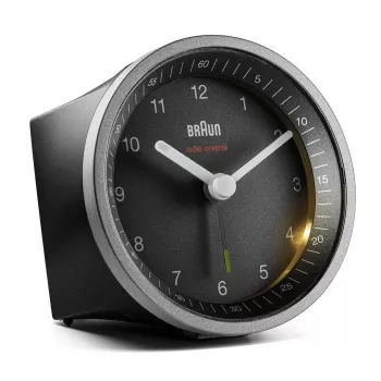 Despertador de cuarzo Braun BC07SB-DCF Negro, Plata
