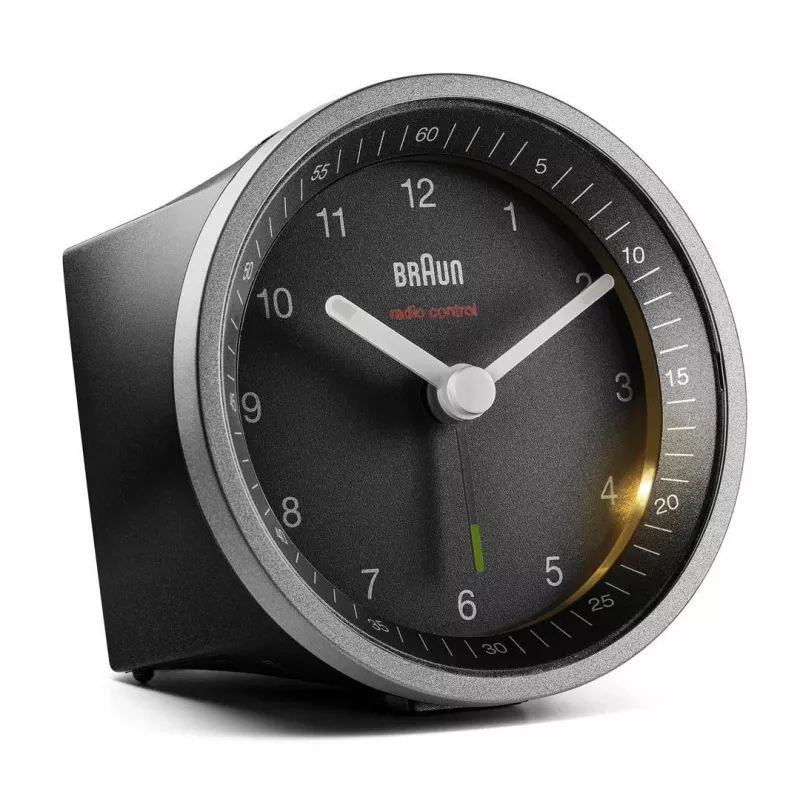 Despertador de cuarzo Braun BC07SB-DCF Negro, Plata