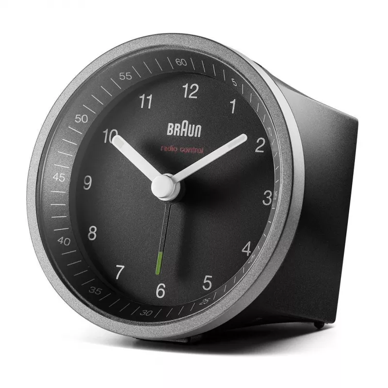 Despertador de cuarzo Braun BC07SB-DCF Negro, Plata
