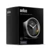 Despertador de cuarzo Braun BC07SB-DCF Negro, Plata