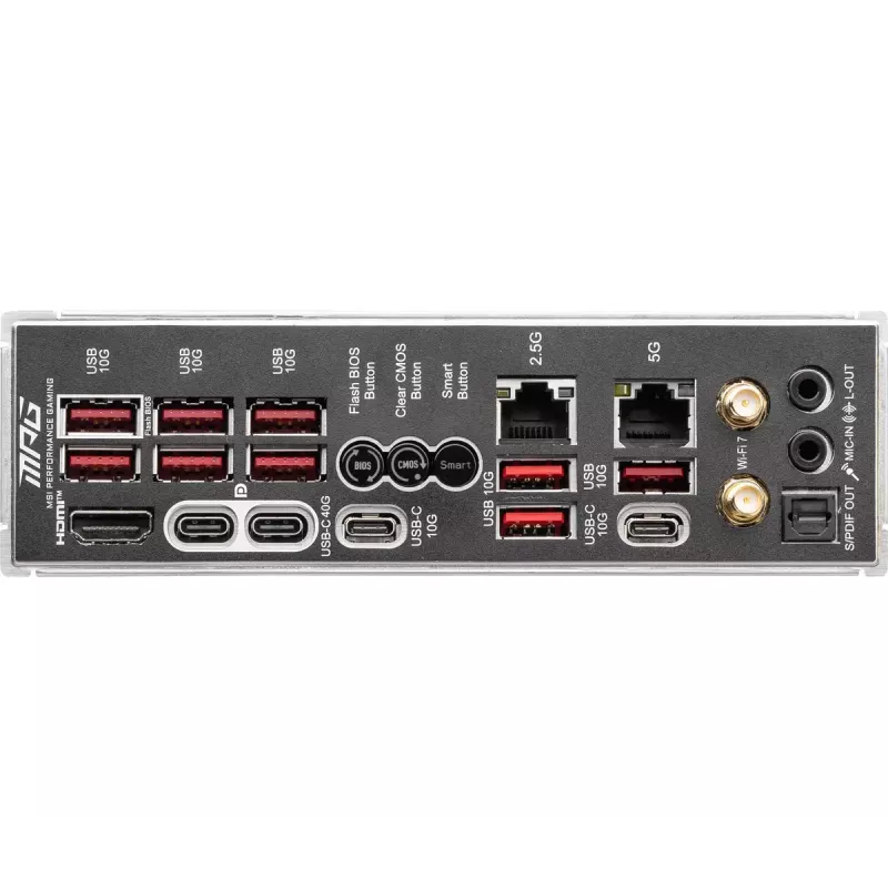 Placa base MSI MPG X870E CARBON WIFI — AMD X870E, Socket AM5, ATX, DDR5 hasta 256 GB, Wi‑Fi 7