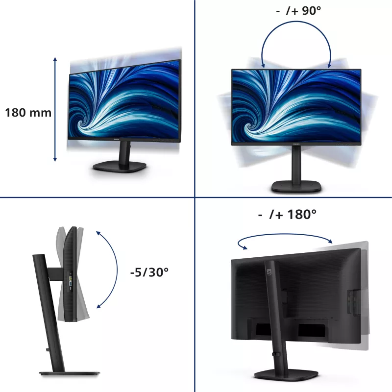 Monitor Philips 3000 series 24B2N3200D/00 61,2 cm (24,1