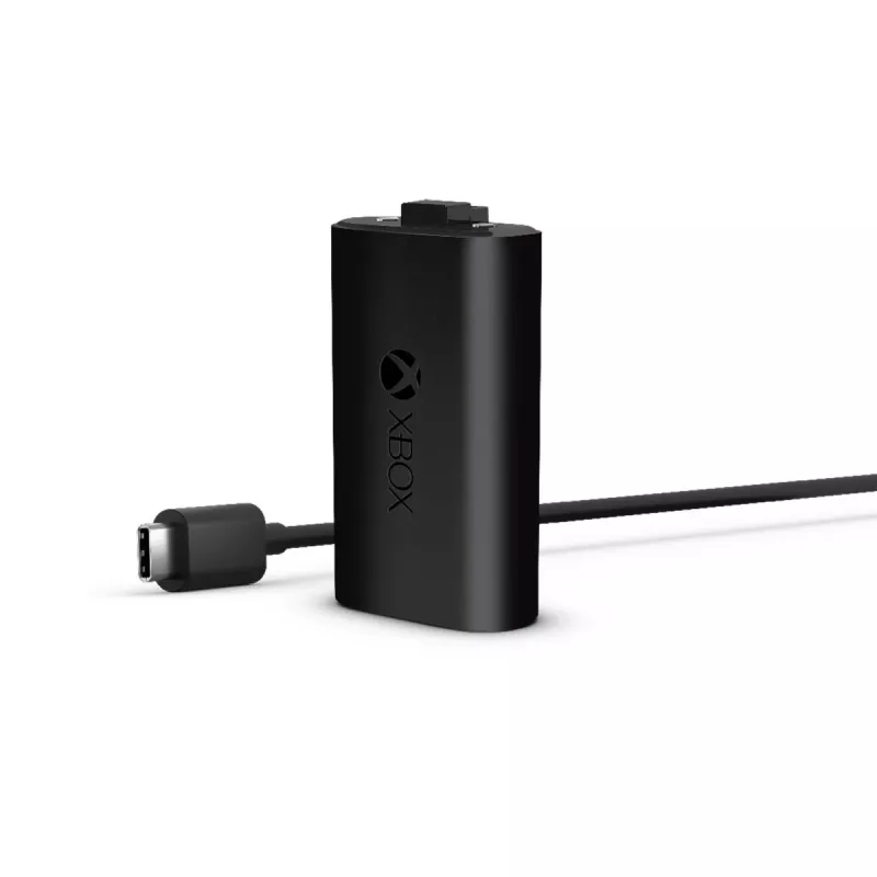 Microsoft Xbox Play & Charge Kit (SXW-00002) batería recargable con cable USB-C, negro