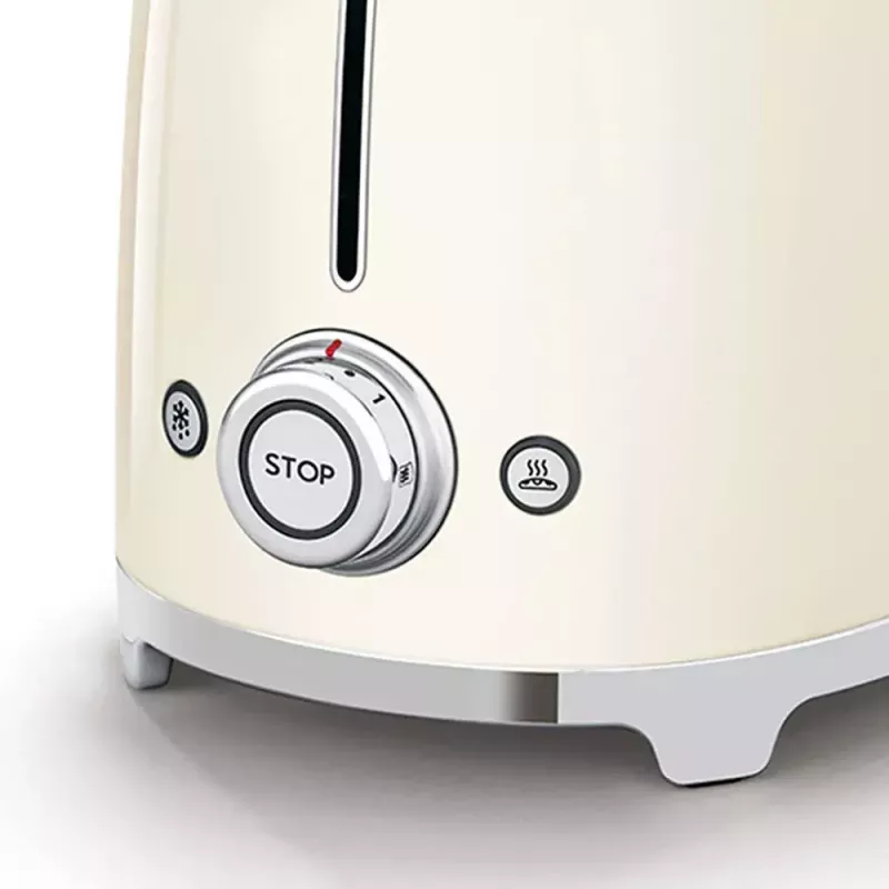 Tostadora Smeg TSF01CREU crema 2 rebanadas