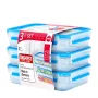 EMSA 515645 recipiente para conservación de alimentos caja rectangular 1,2 l transparente 3 uds.