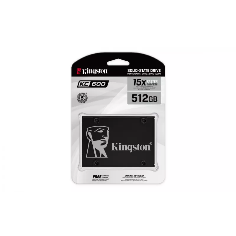 Kingston Technology 512G SSD KC600 SATA3 2,5