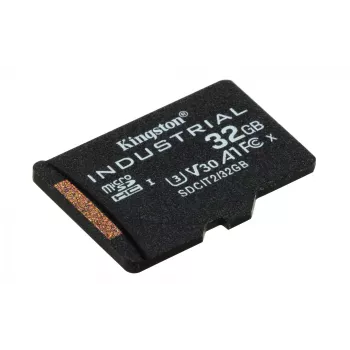 Kingston Technology 32GB microSDHC Industrial C10 A1 pSLC tarjeta pack individual sin adaptador