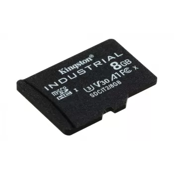 Kingston Technology 8GB microSDHC Industrial C10 A1 pSLC tarjeta pack individual sin adaptador